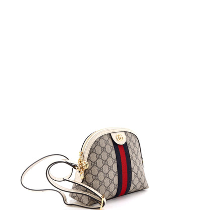 Ophidia Dome Shoulder Bag GG Coated Canvas Small