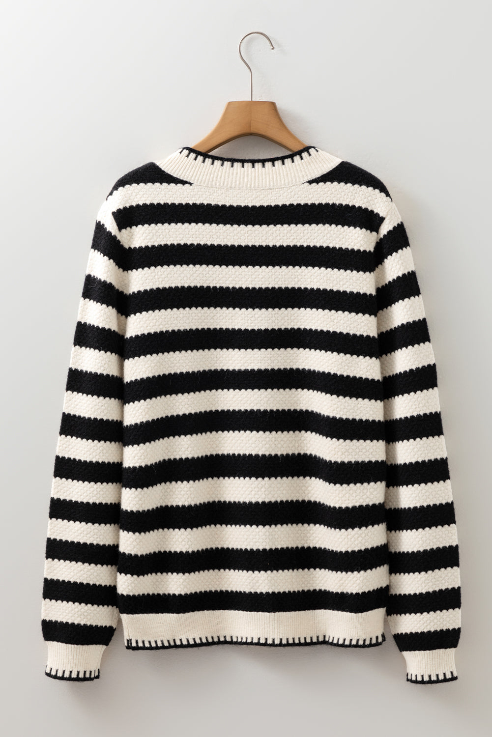 Threaded Pear Rylee Stripe Button Cardigan Sweater