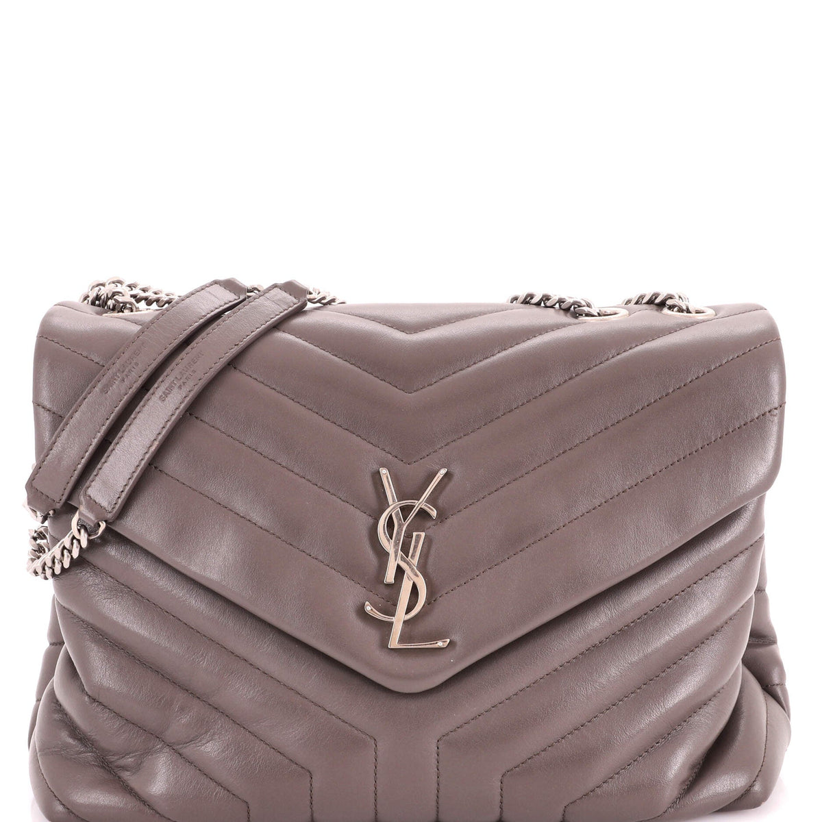 Loulou Shoulder Bag Matelasse Chevron Leather Medium