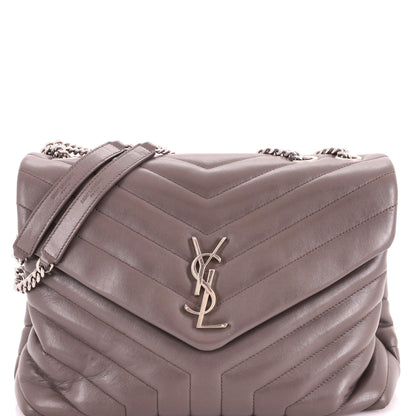 Loulou Shoulder Bag Matelasse Chevron Leather Medium