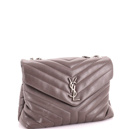 Loulou Shoulder Bag Matelasse Chevron Leather Medium