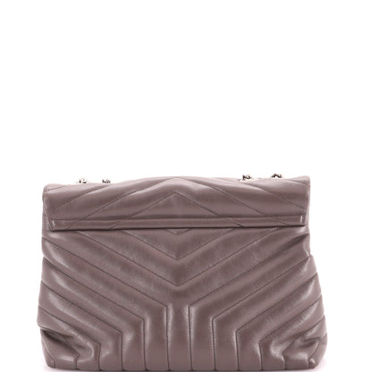Loulou Shoulder Bag Matelasse Chevron Leather Medium