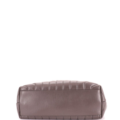 Loulou Shoulder Bag Matelasse Chevron Leather Medium