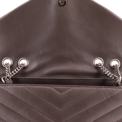 Loulou Shoulder Bag Matelasse Chevron Leather Medium