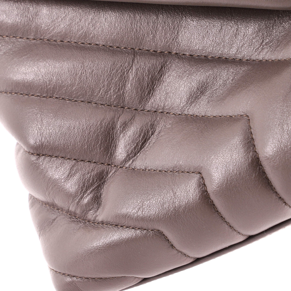 Loulou Shoulder Bag Matelasse Chevron Leather Medium