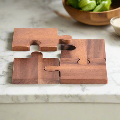 Kalmar Home Puzzle Piece Coasters - Set of 4