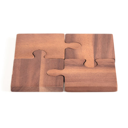 Kalmar Home Puzzle Piece Coasters - Set of 4