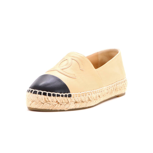 Women's CC Cap Toe Espadrilles Leather