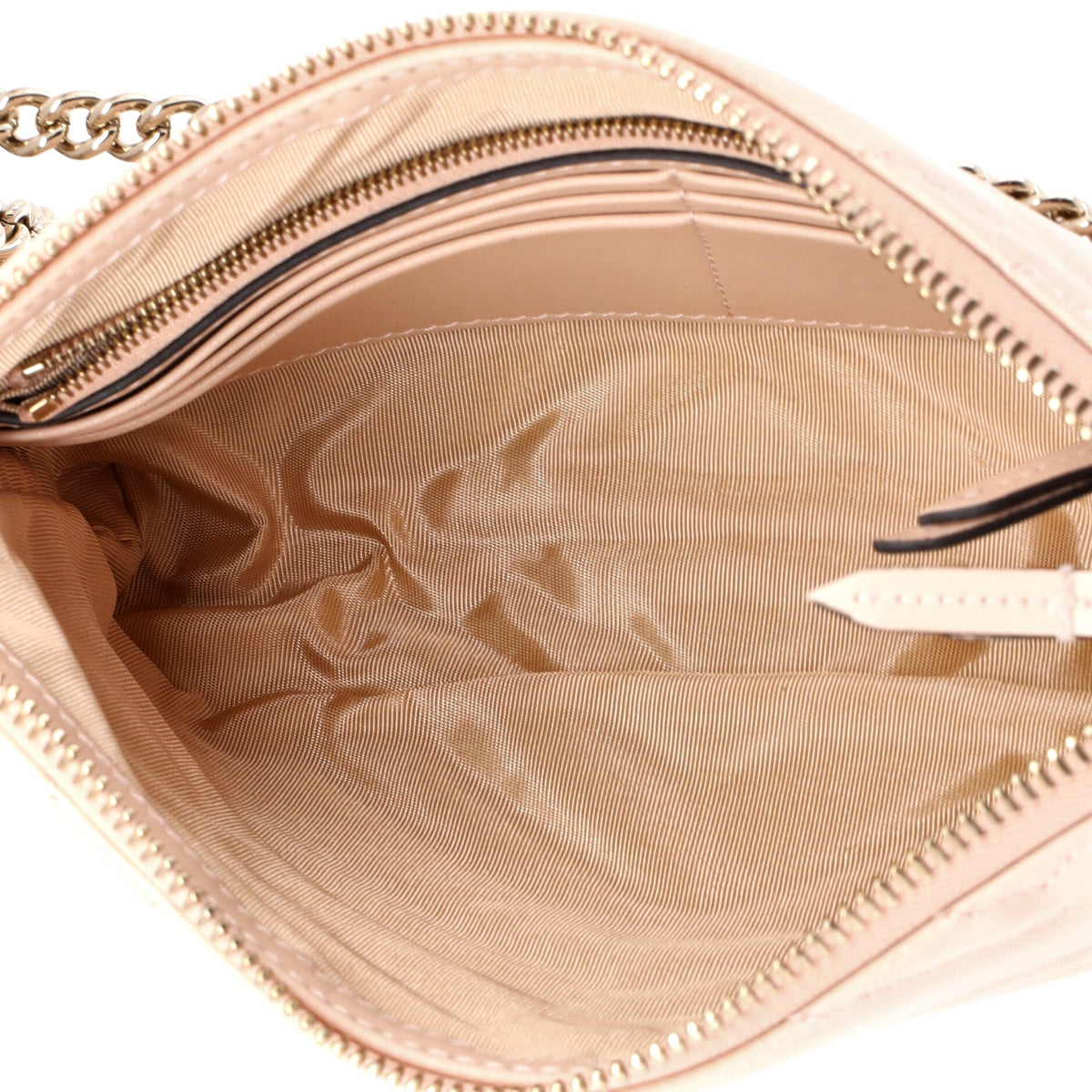 GG Marmont Pochette on Chain Matelasse Leather