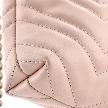 GG Marmont Pochette on Chain Matelasse Leather