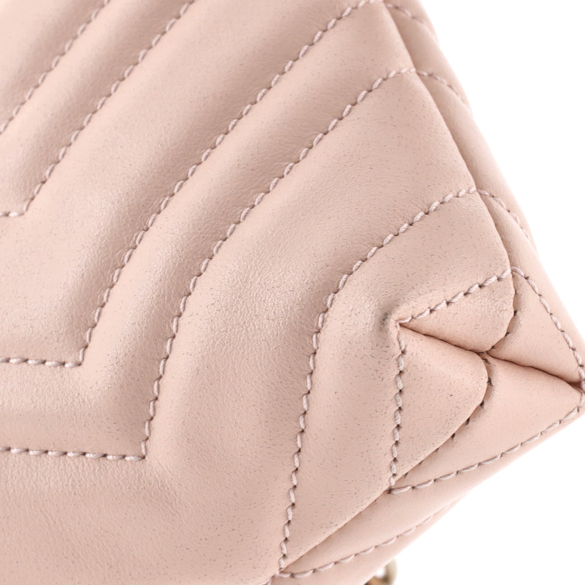 GG Marmont Pochette on Chain Matelasse Leather