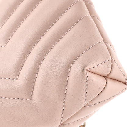 GG Marmont Pochette on Chain Matelasse Leather