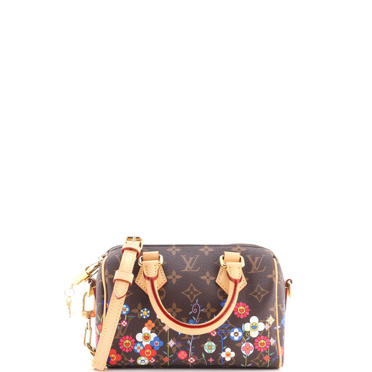 x Takashi Murakami Speedy Bandouliere Bag Flowers Monogram Canvas 20