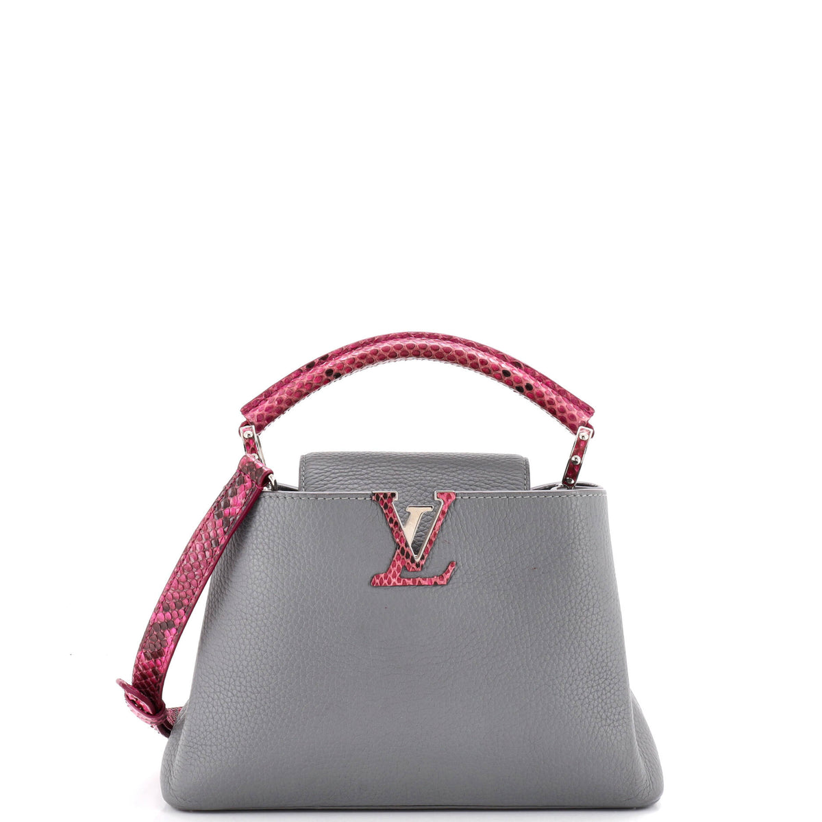 Capucines Bag Leather with Python BB