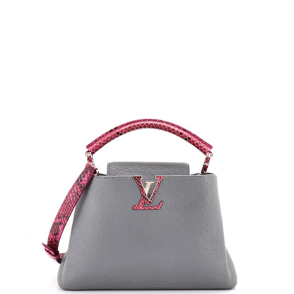 Capucines Bag Leather with Python BB