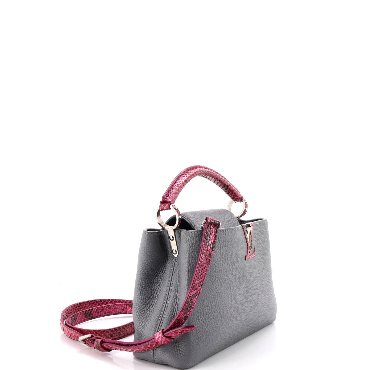 Capucines Bag Leather with Python BB