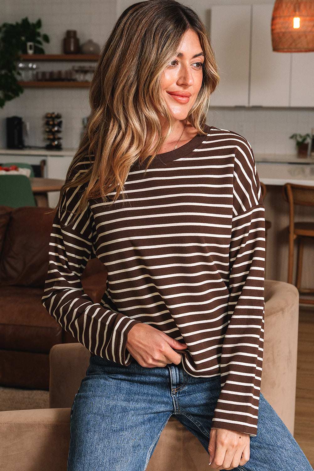 Brown Stripe-
