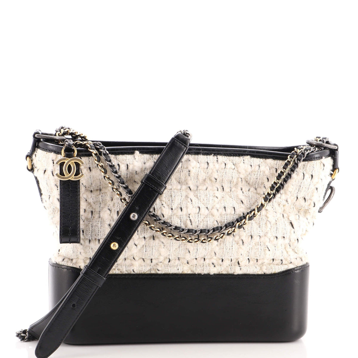 Gabrielle Hobo Quilted Tweed and Calfskin Medium