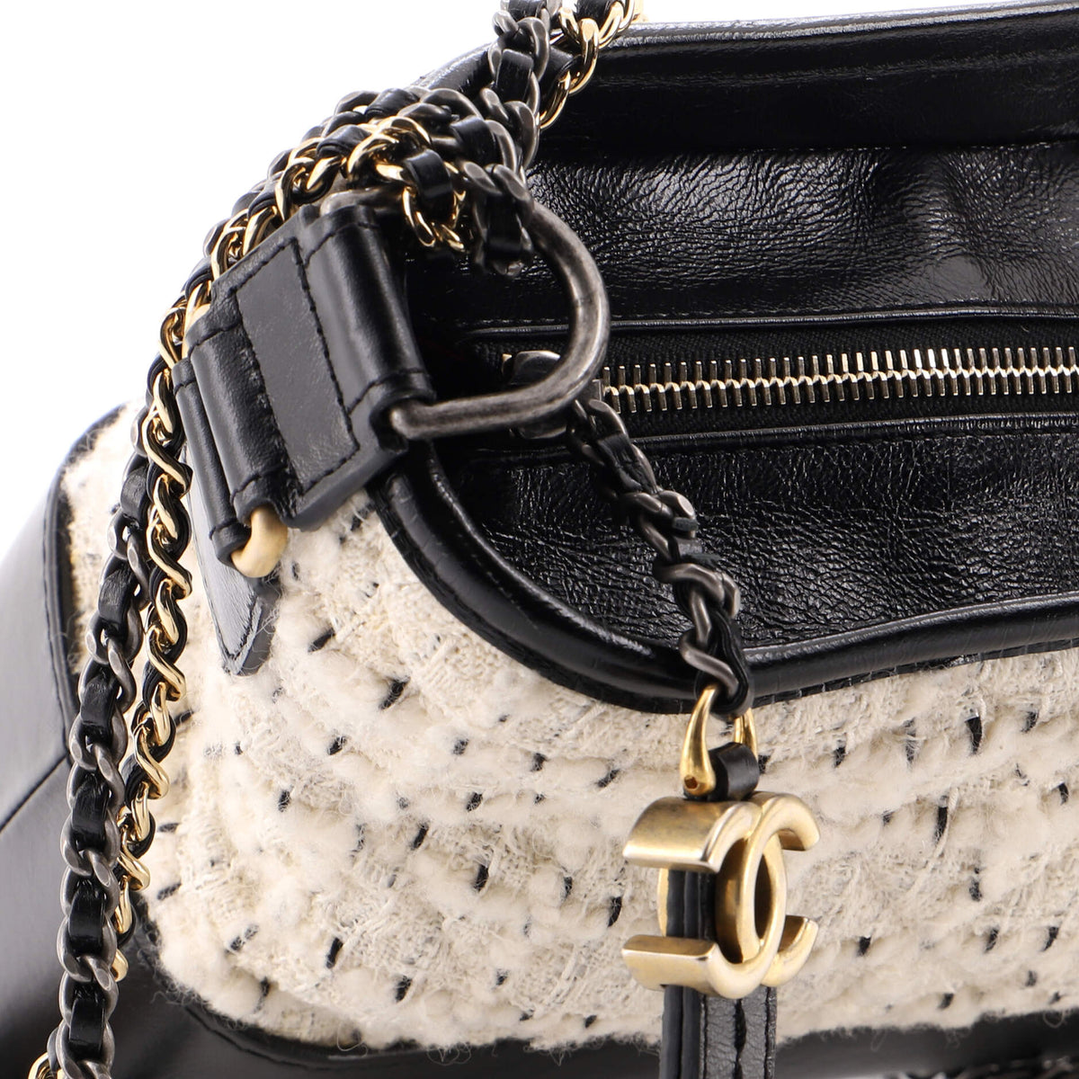 Gabrielle Hobo Quilted Tweed and Calfskin Medium