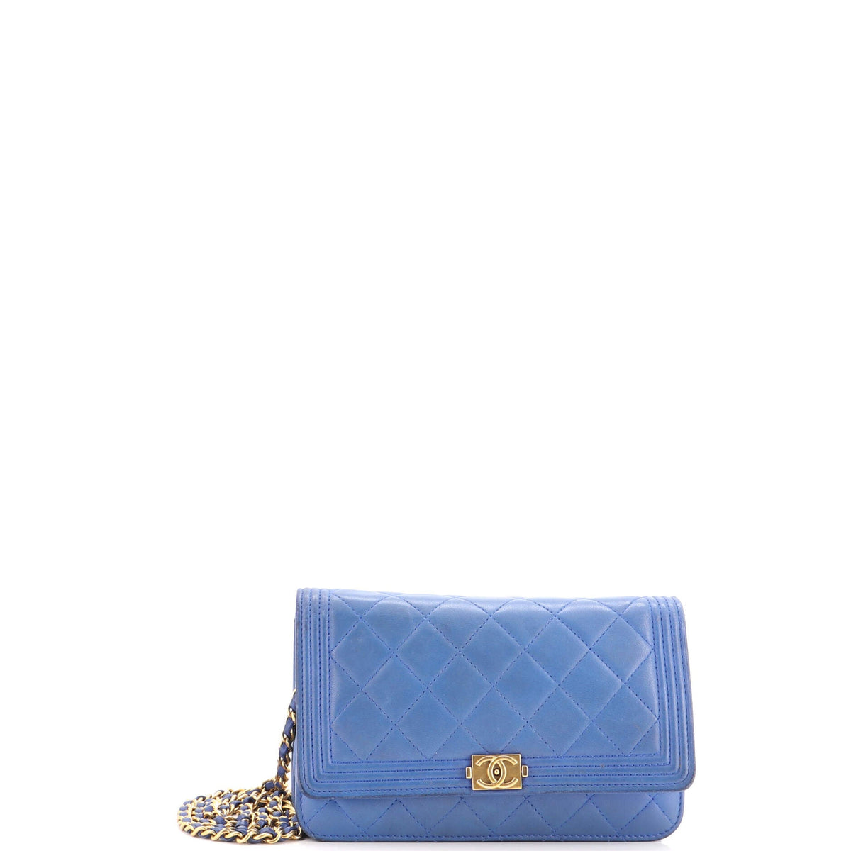 Boy Wallet on Chain Quilted Lambskin
