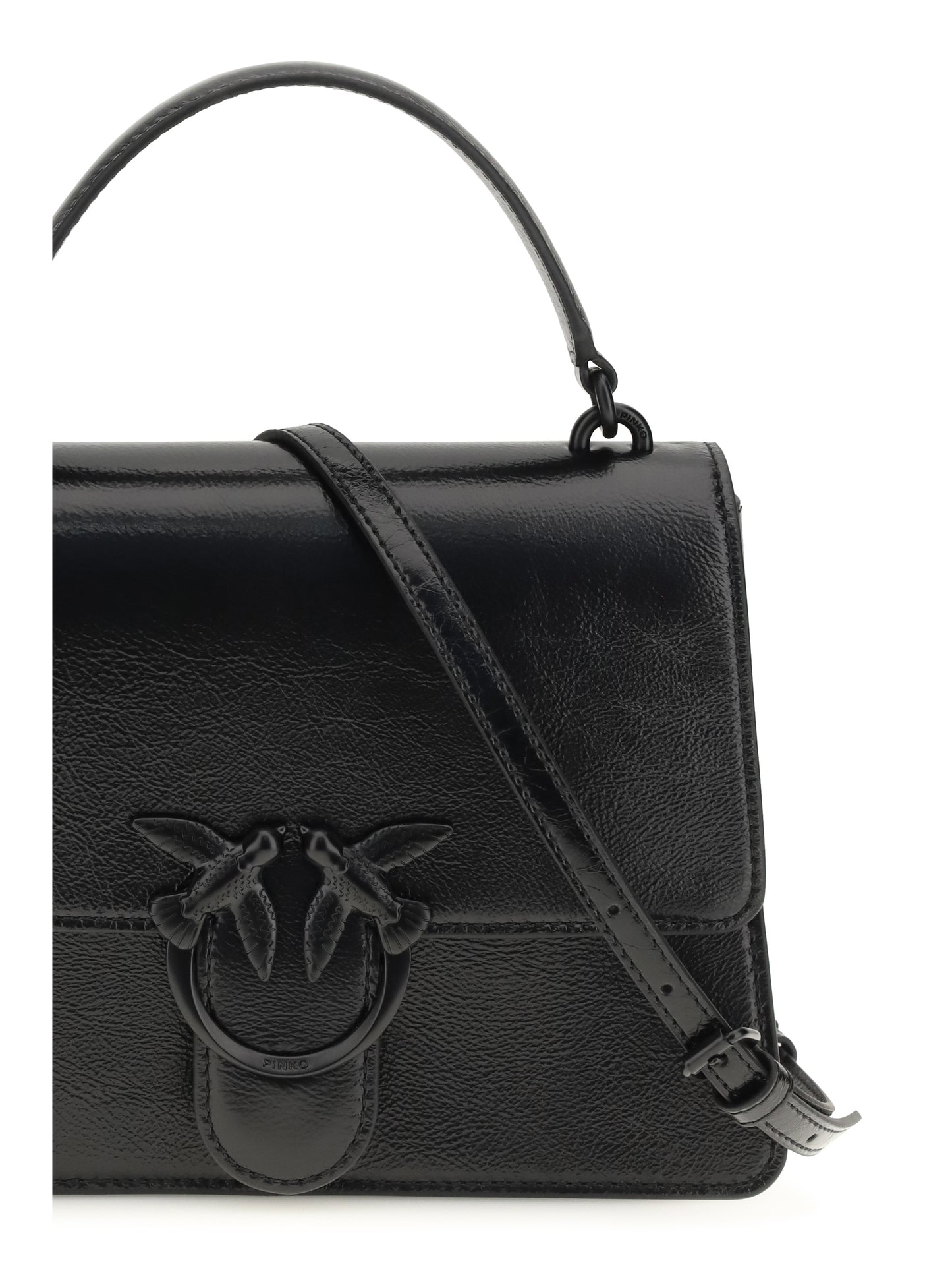 Handbag Love One Black Lambskin