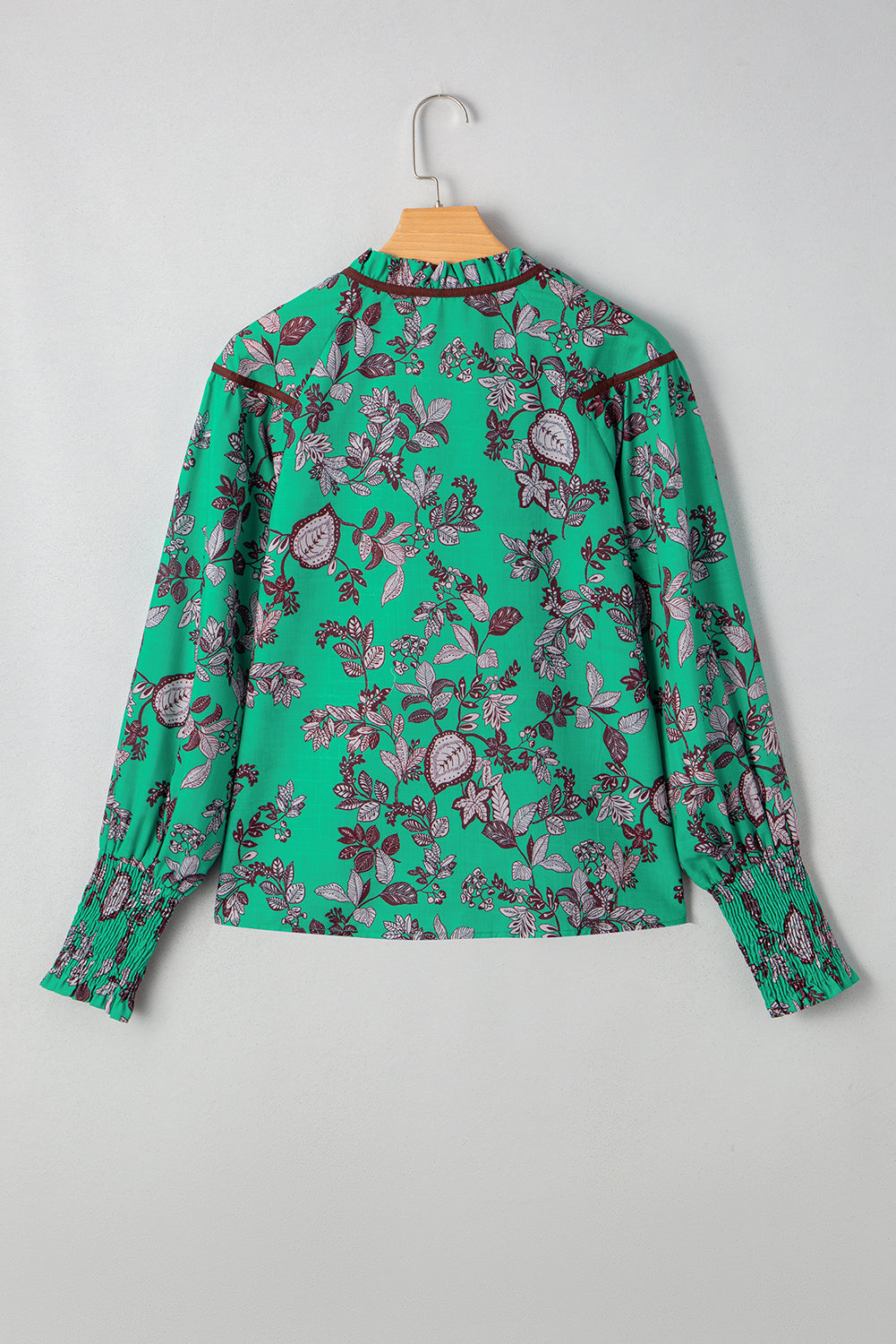 Threaded Pear Elouise Shirred Puff Sleeve Blouse