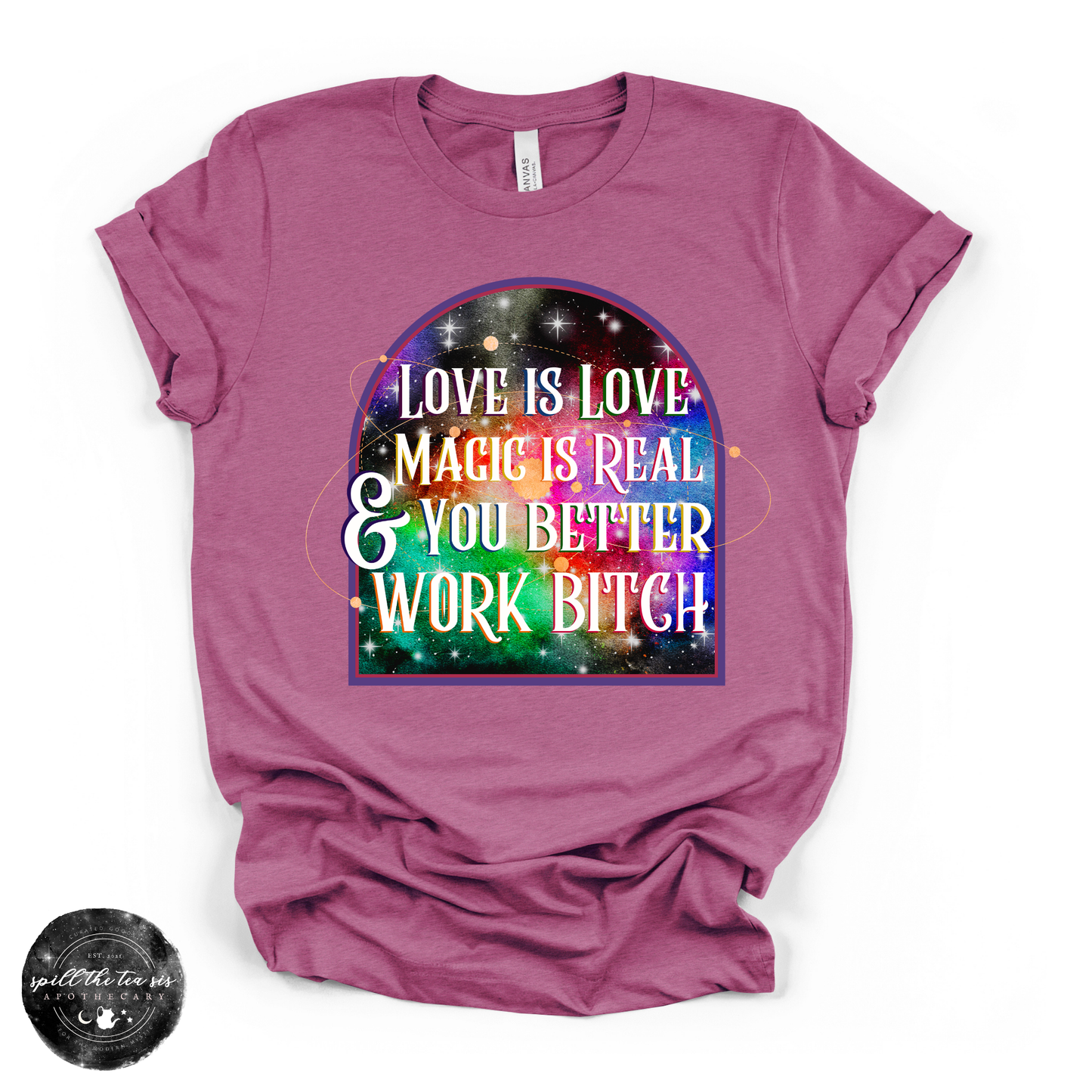 Love is Love, Magic is Magic Tee | Inclusive Witchy Graphic T-Shirt