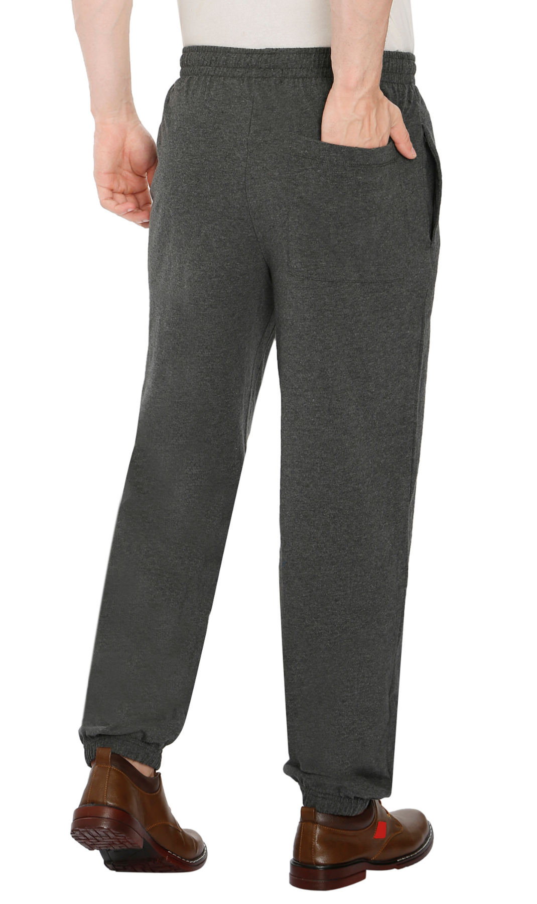 Mens Pull On Elastic Waist Knit Pants - Relaxed Dressing for Comfort
