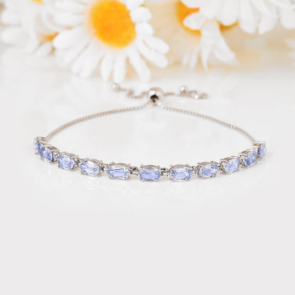 Oval Tanzanite Tennis Bracelet