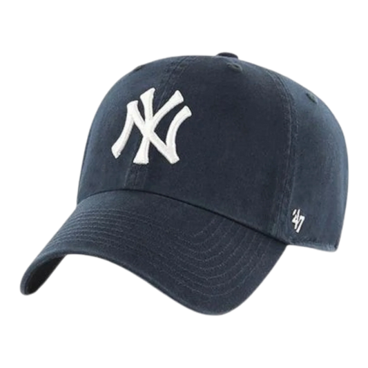 47 Brand Clean Up New York Yankees Strapback Hat — Navy Adjustable Cap
