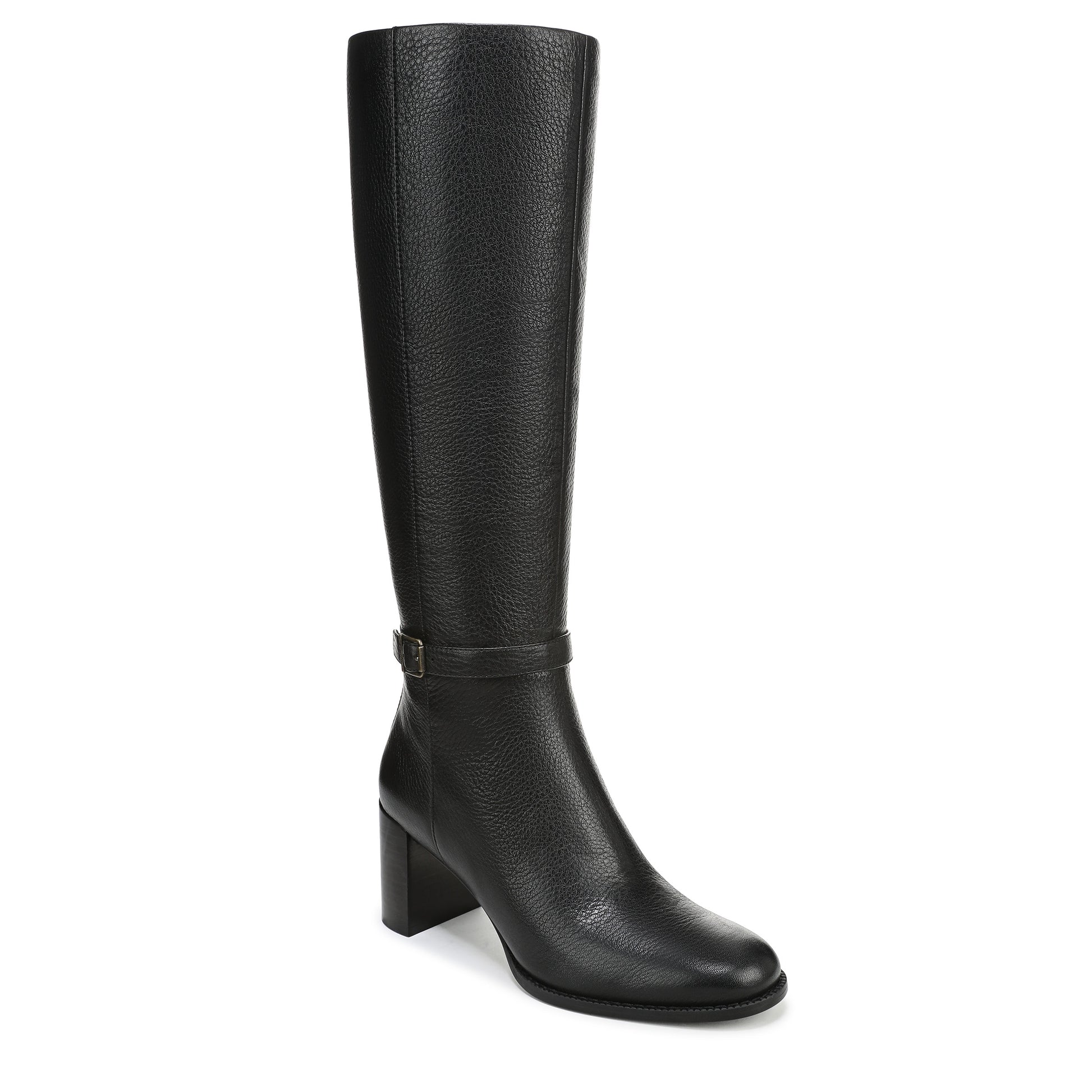 Black Wide Calf-