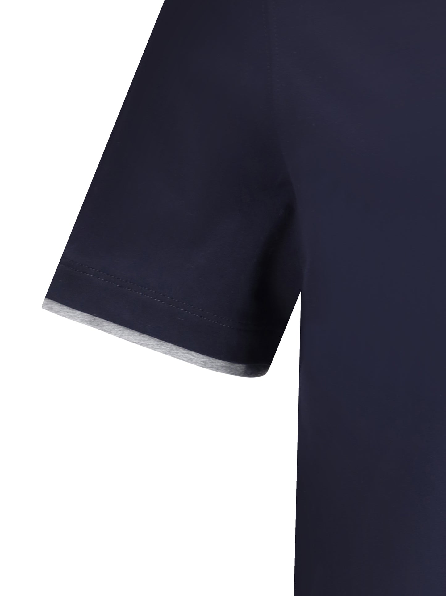 Cotton T-Shirt Cobalt/Medium Grey