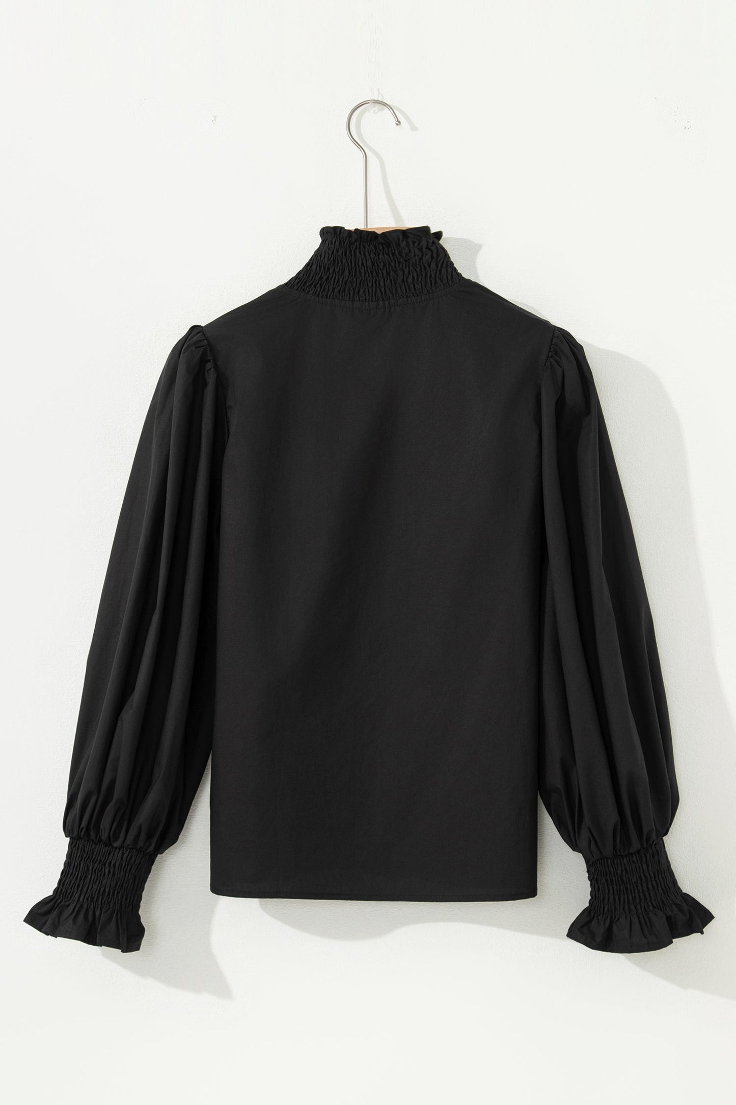 Threaded Pear Estrella Flounce Sleeve Trim Blouse