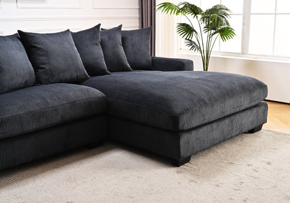 Luxe - Oversized 2 Piece Sectional Couches for Living Room, L Shaped Sofa With Chaise