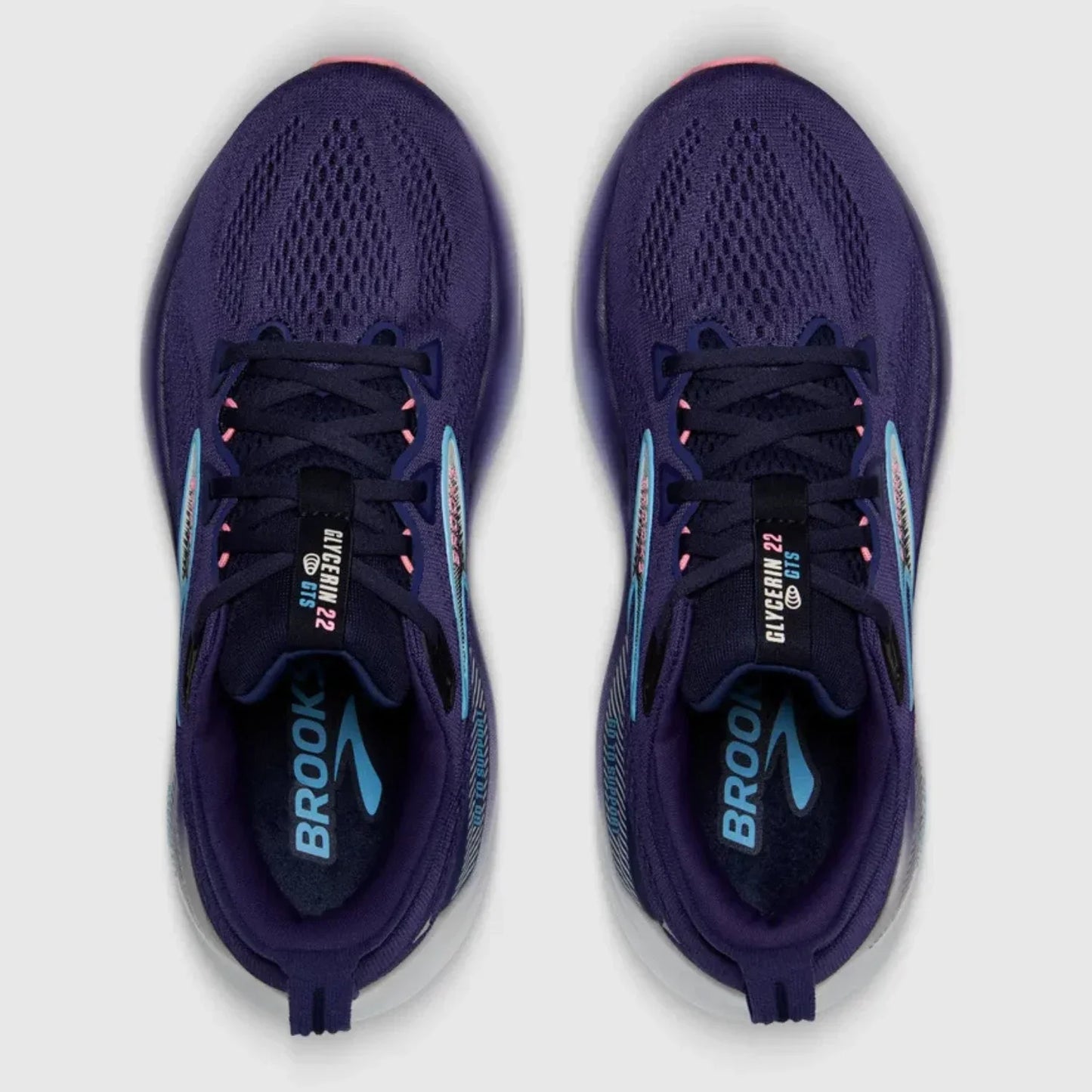 Brooks Glycerin GTS 22 Women's Sneakers — Blue/Ribbon Running