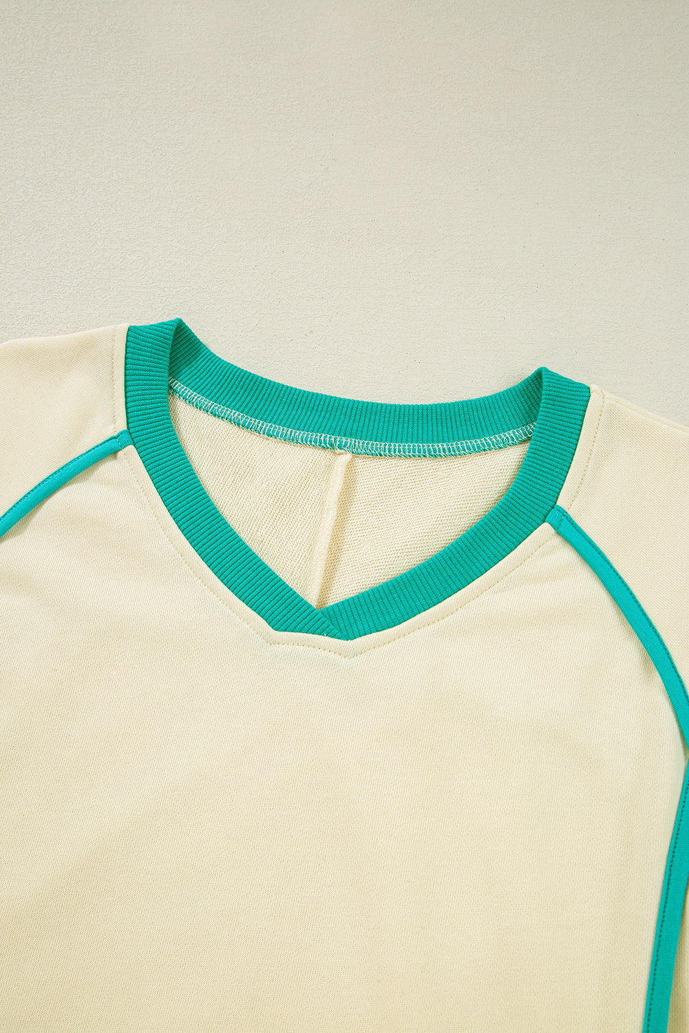 Threaded Pear Wren Long Sleeve Pullover and Drawstring Shorts Outfit