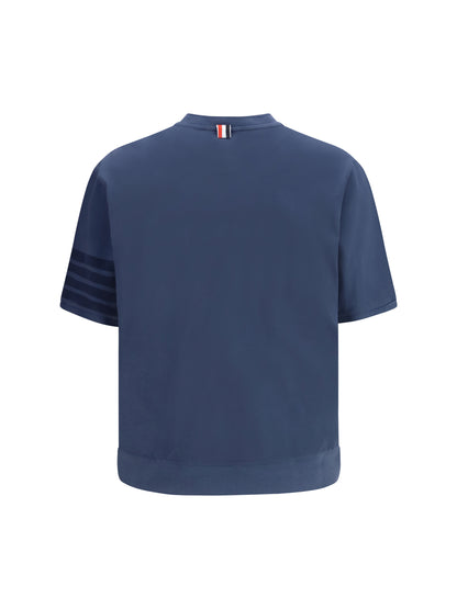 Cotton T-Shirt 4-Bar Navy