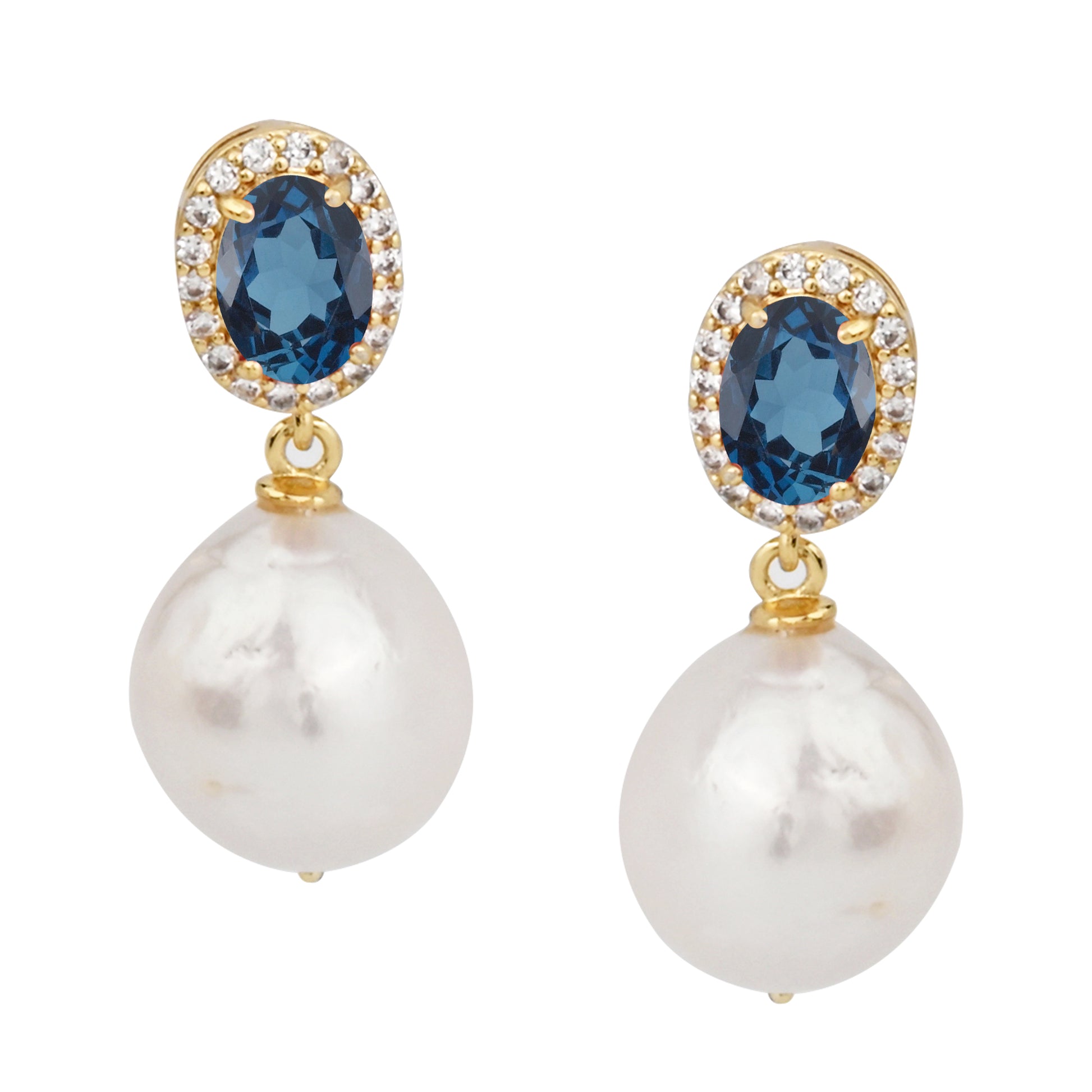 Blue, White-