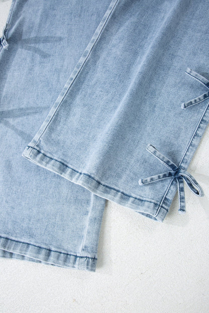 Threaded Pear Maryam Straight Leg Loose Jeans