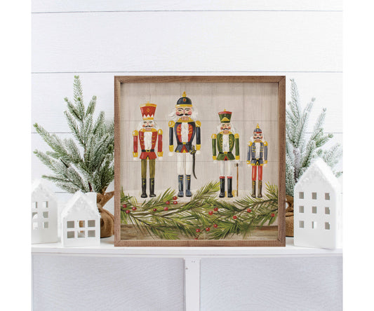 Kendrick Home Nutcrackers On A Mantel By Silvia Vassileva