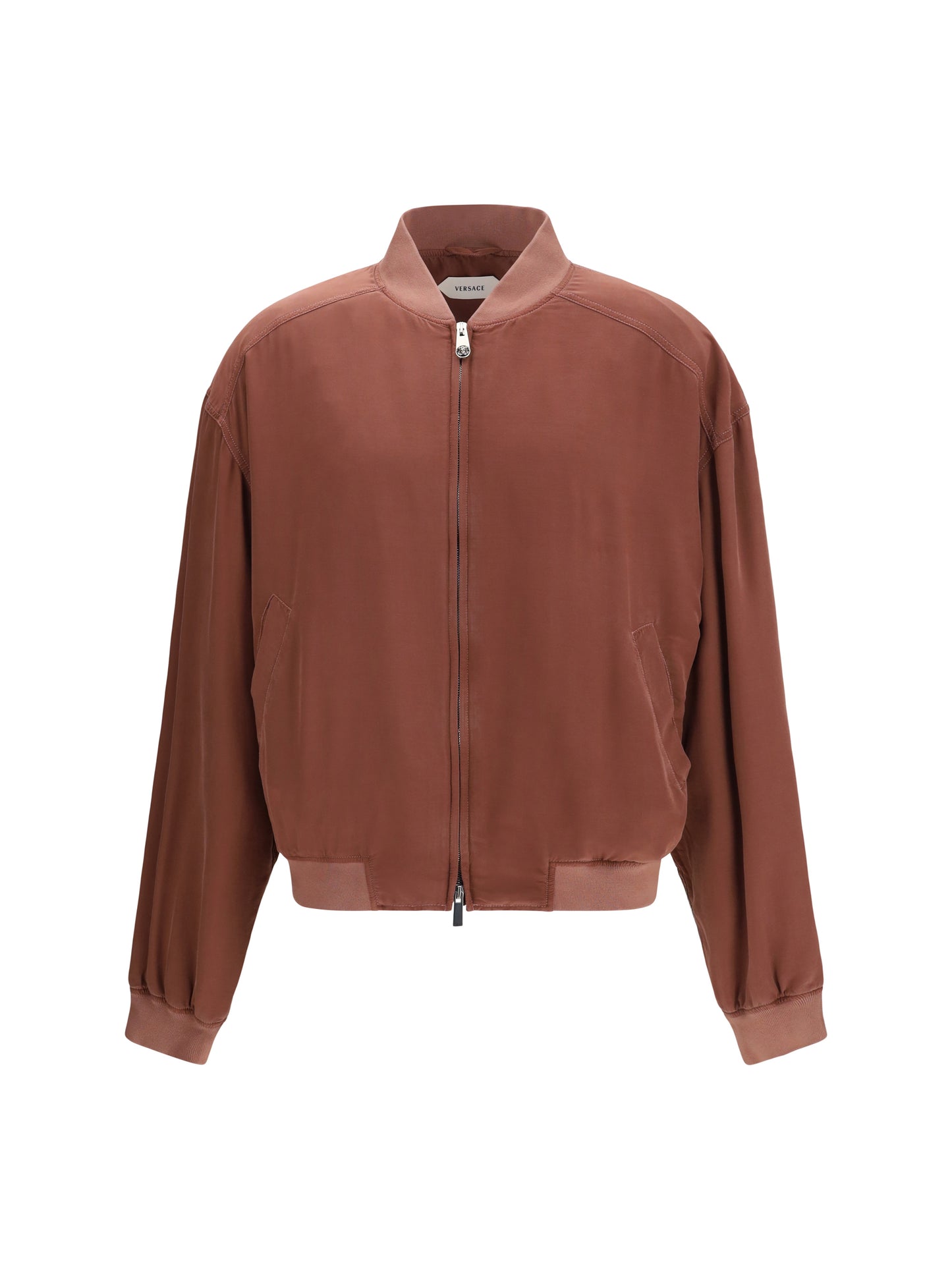 Jacket Overdyed Silk Light Aubergine