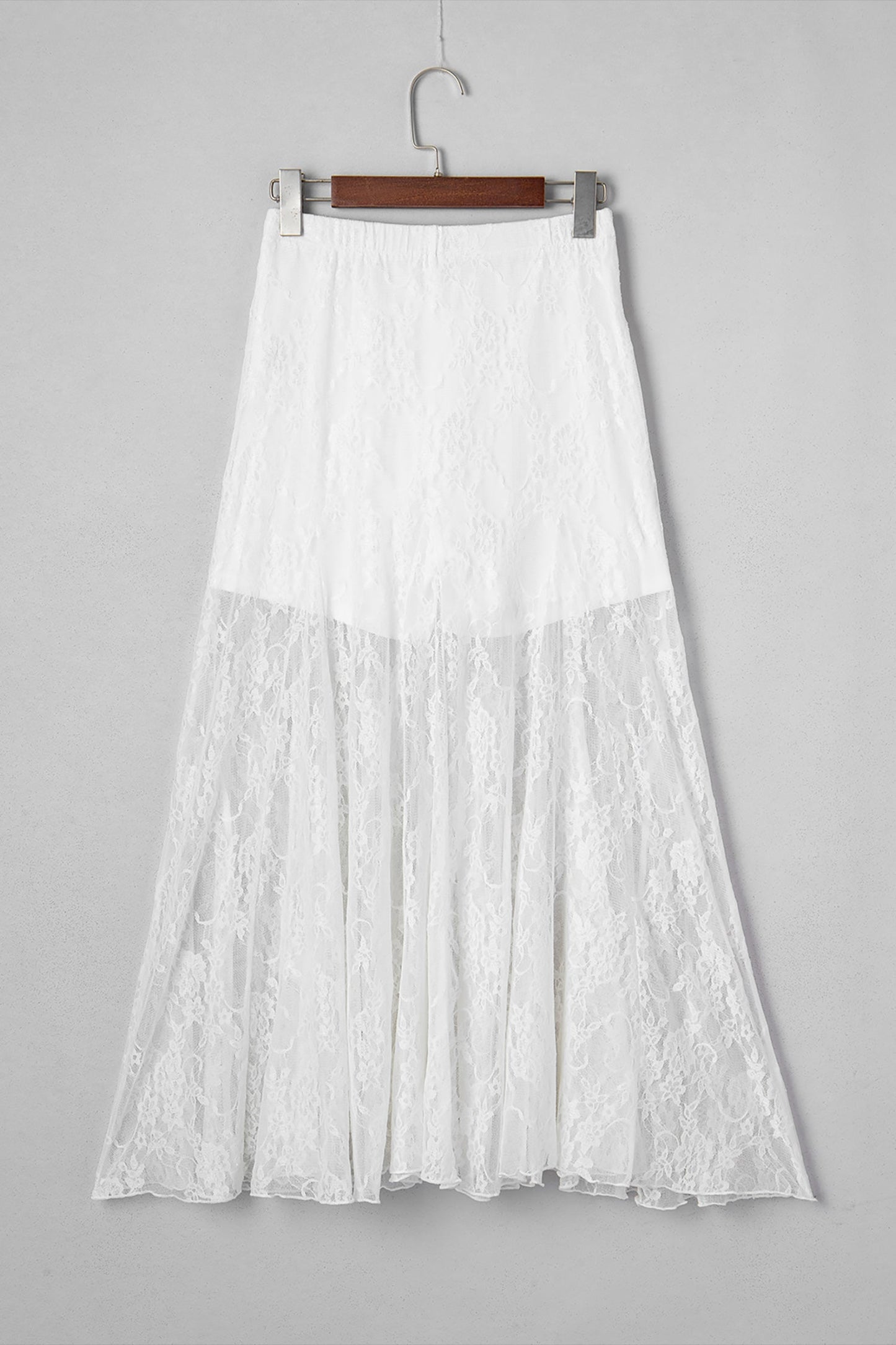 Maliyah Lace Flowy Maxi Skirt by Threaded Pear