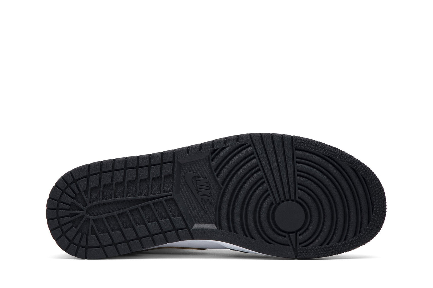 Air Jordan Men's Retro 1 Mid 'Patent Black White Gold' Sneakers
