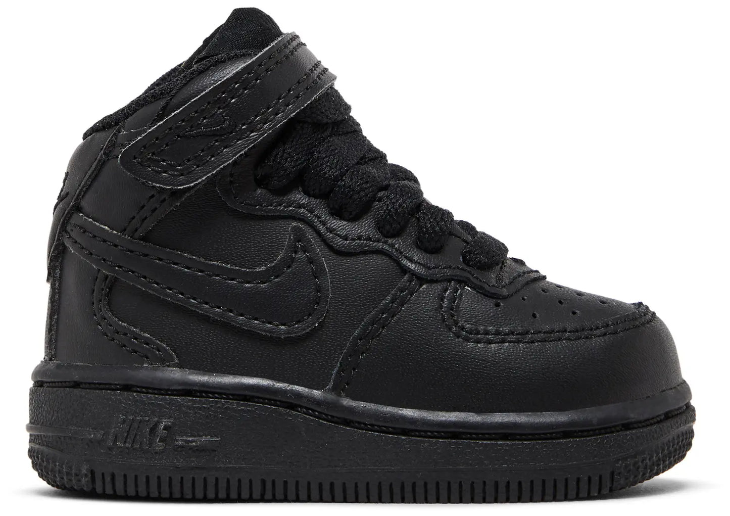 Nike Toddlers Air Force 1 Mid 'Black Black Td' Sneakers