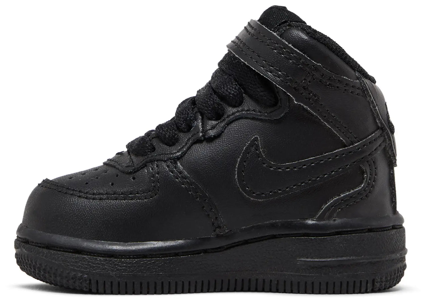 Nike Toddlers Air Force 1 Mid 'Black Black Td' Sneakers