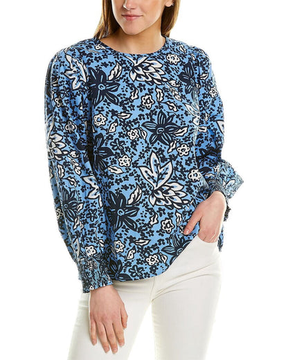 BLFLO-BLUE FLORAL PRINT-