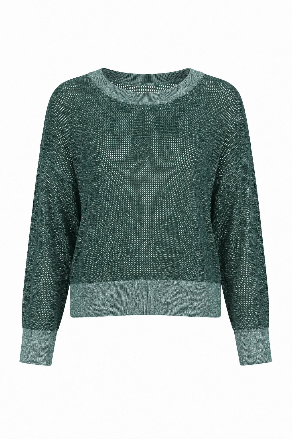Pima Cotton Metallic Mini Seed Stitch - Evergreen/Silver