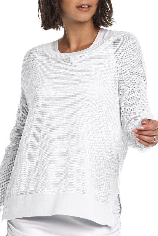 Pima Cotton Mini Seed Stitch - White
