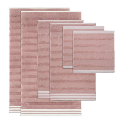 Kathy Ireland 6-Piece Jacquard Stripe Kyoto Towel Set