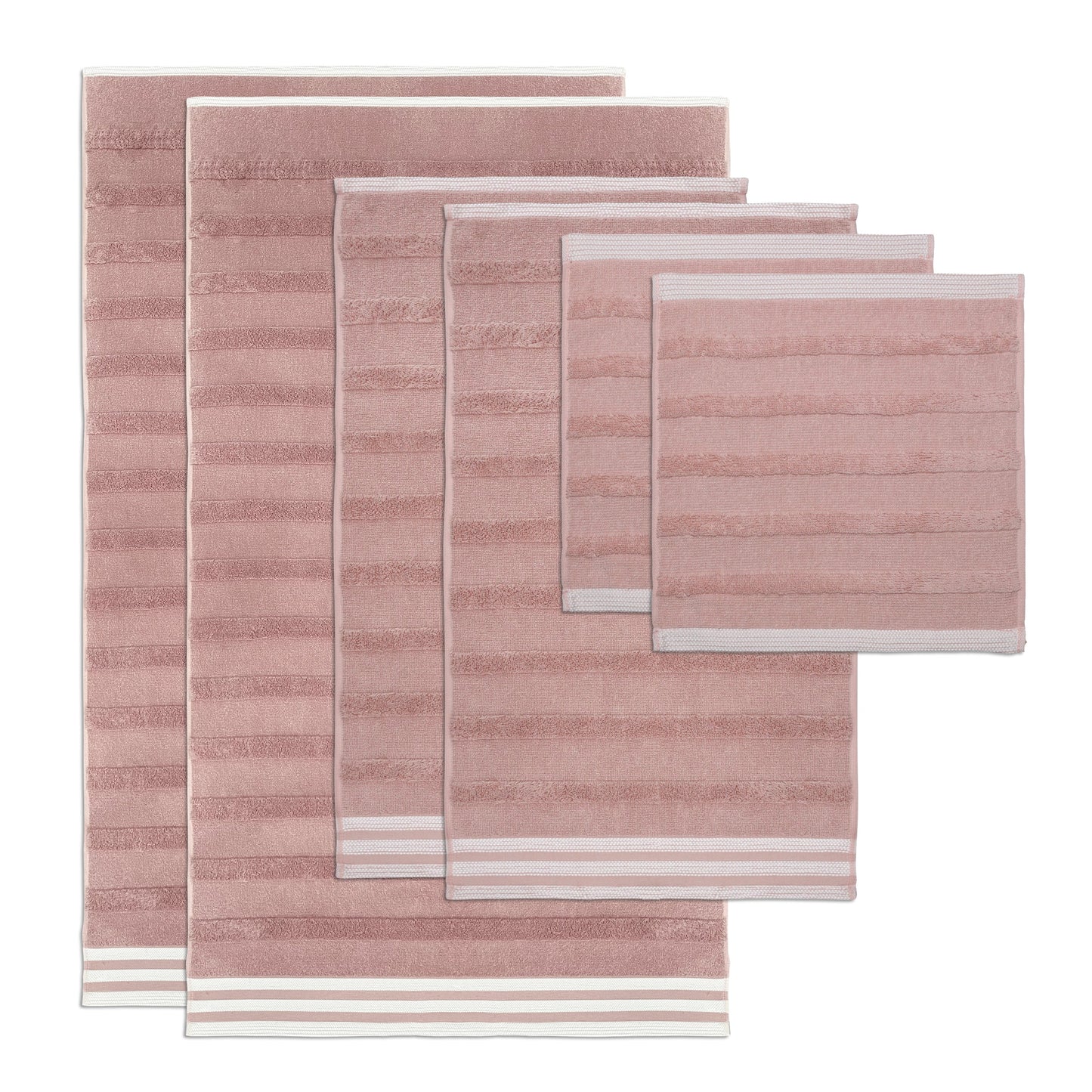 Kathy Ireland 12-Piece Jacquard Stripe Kyoto Towel Set